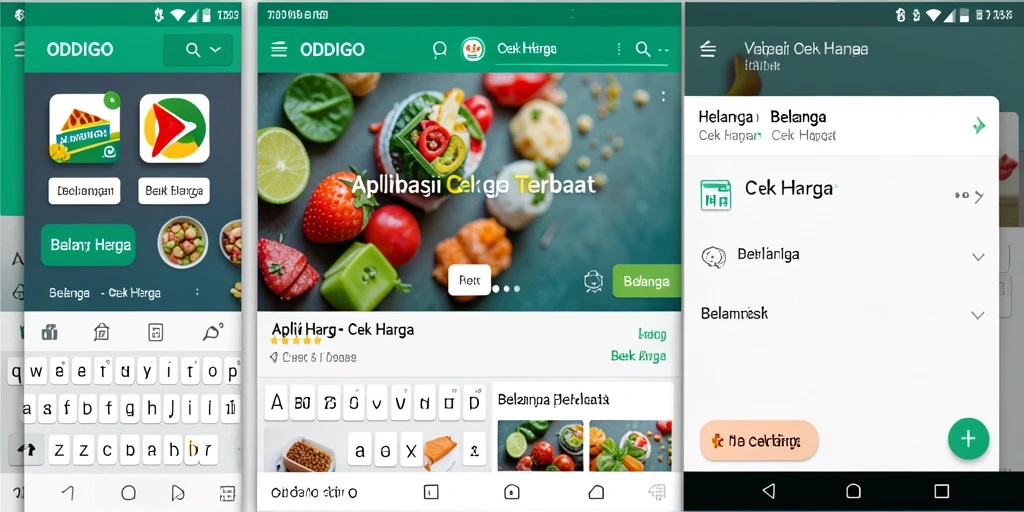 Antarmuka ODDIGO menampilkan fitur Cek Harga dengan jelas dan mudah dipahami.