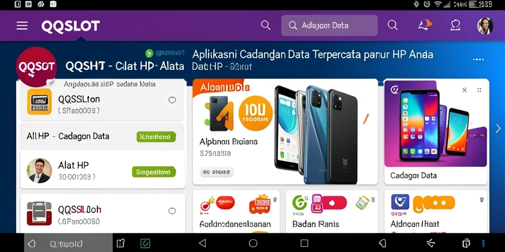 Antarmuka pengguna QQSLOT yang sederhana dan fungsional.