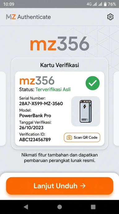 Tampilan kanal resmi mz356